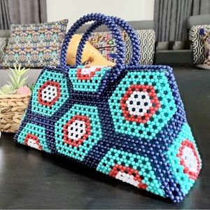 SHEBBAH HANDMADE BEADED HANDBAG